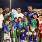 Alcalde Hugo Kerguelén puso la primera piedra de los trabajos de recuperación y mantenimiento de escenarios deportivos de la Villa Olímpica de Occidente, afectados por la inundación