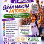 Jóvenes y sectores progresistas de Córdoba se movilizan este jueves en la «Gran Marcha de Antorchas» por la educación pública