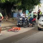 Siniestro vial en Montería deja un ciclista muerto y un motociclista herido