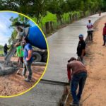 Con mano de obra local, avanza una importante obra vial en la margen derecha de San Pelayo