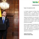 Partido Alianza Verde se declara oficialmente en independencia frente al Gobierno Nacional