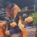 Voluntarios de la Defensa Civil en San Pelayo denuncian que su sede operativa quedó sin lancha ni radio tras un mes de albergue temporal a una familia