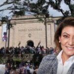 La directora del ICBF rechaza el uso de niños durante protestas frente al Museo Nacional en Bogotá.